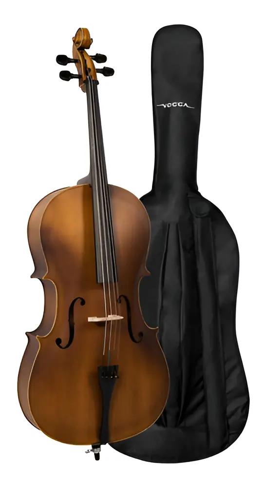 Violoncelo Vogga Voc144n 4/4 Envelhecido C/bag Tampo em Spruce;Braço em Maple;