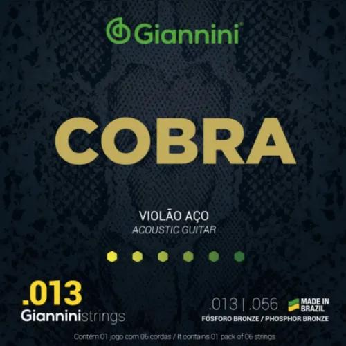 Enc Giannini Violão Aço ,013 GEEFLXF Cobra 8515