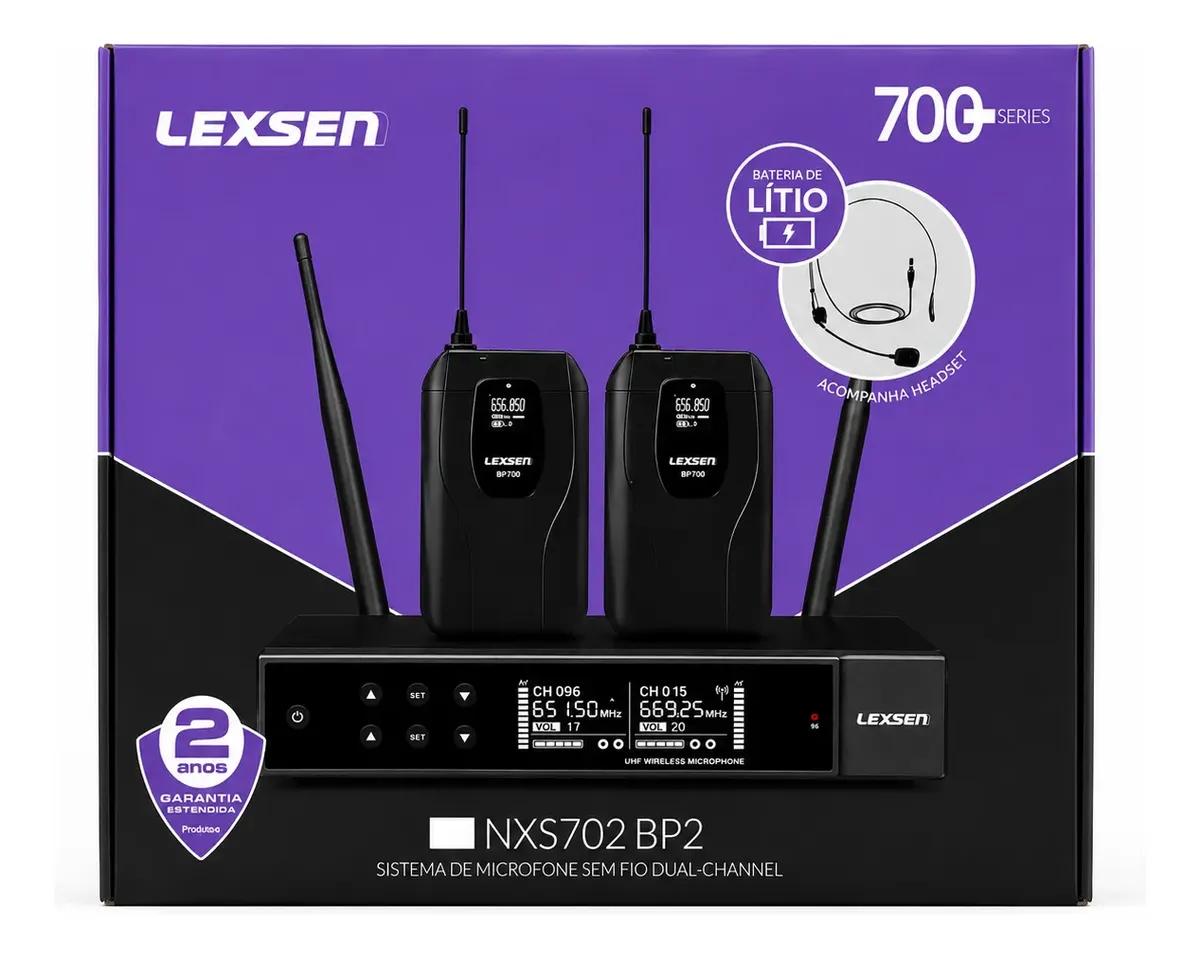 Microfone Lexsen NXS702 Bp2 Headset (Auricular)Duplo Bateria recarregável de lít