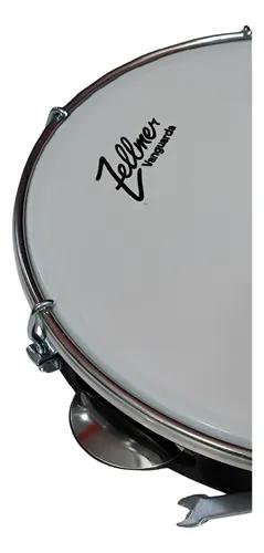Pandeiro Zellmer 10" Eco Abs Preto Pele Leitosa