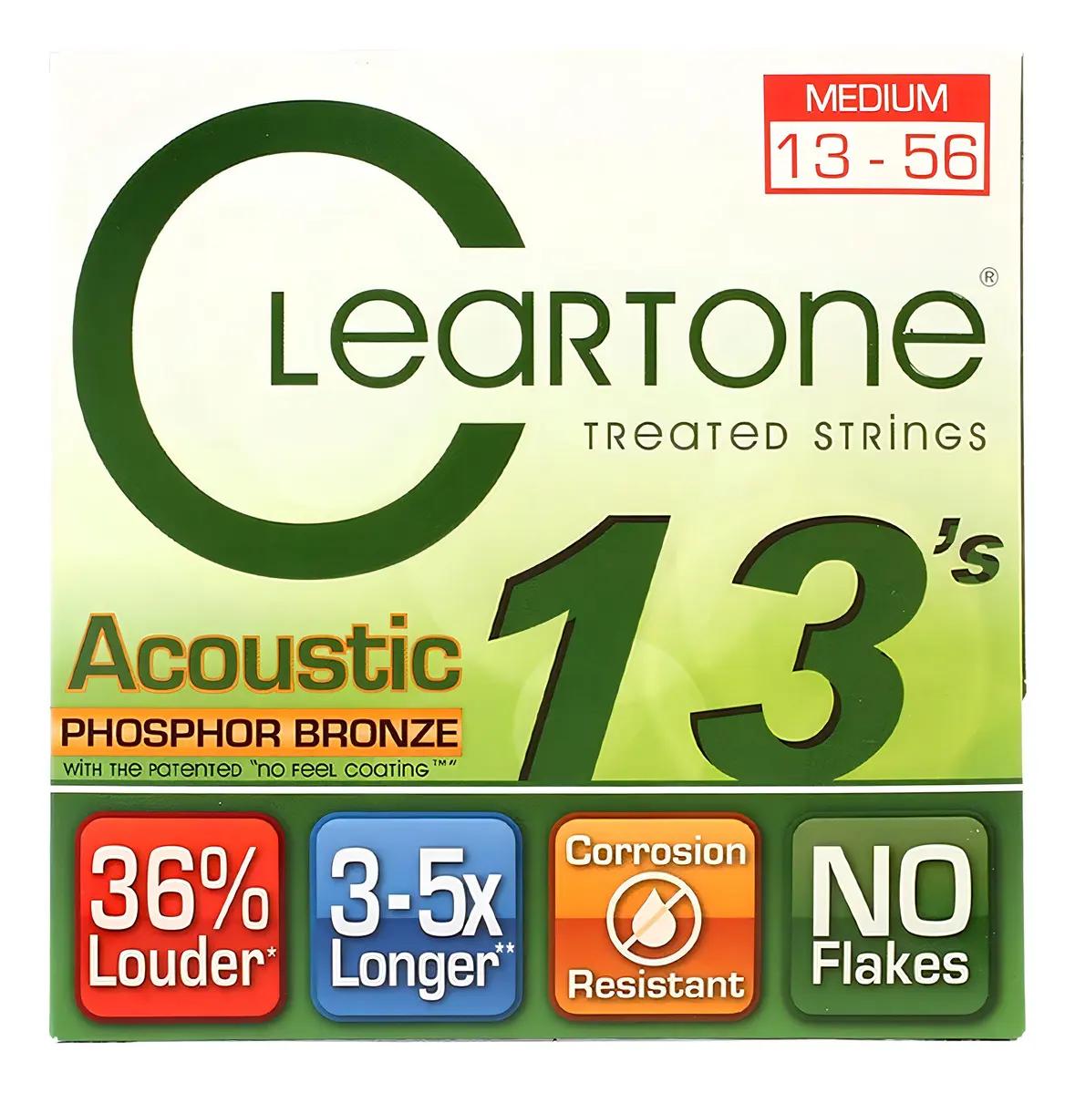 Enc Cleartone Violão Aço ,013 Phosphor Bronze Medium ,013 - .056
