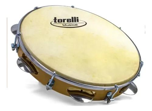 Pandeiro Torelli 10" TP300NT Injetado Pele Animal Natural