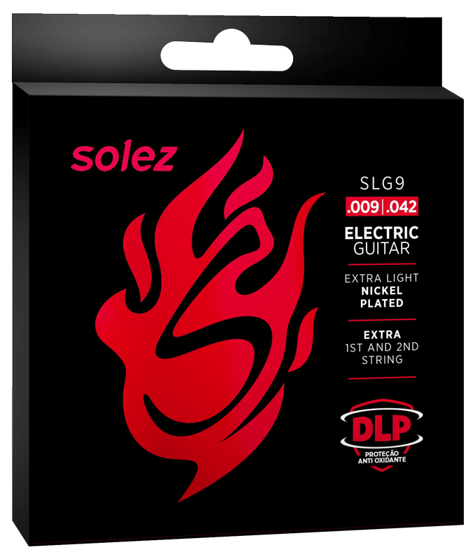 Enc Solez Guitarra ,009 SLG10GA Nickel Wound DLP (Dual Layer Protection)