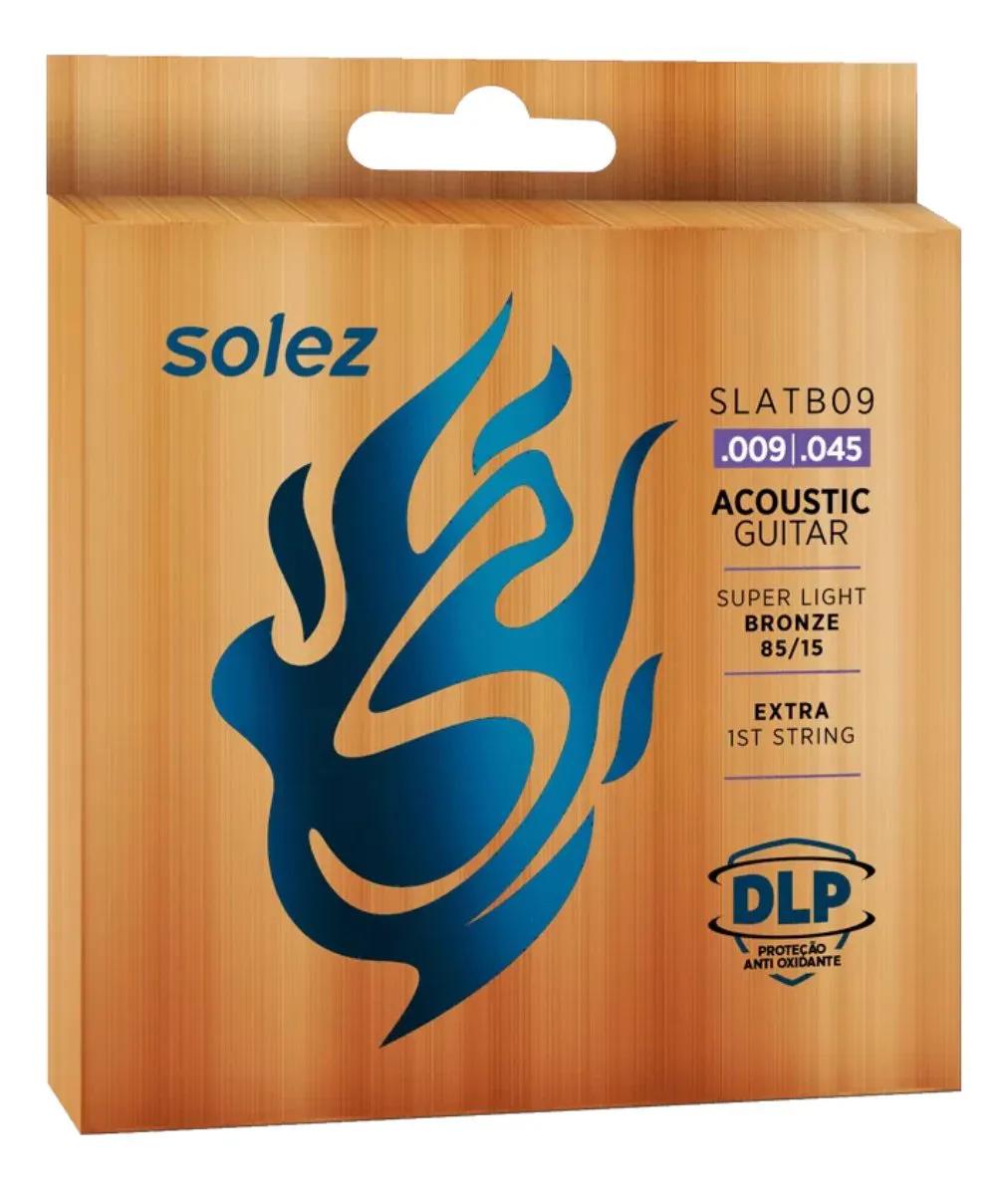Enc Solez Violão Aço ,009 SLATB09 Super Light Bronze 85/15 DLP