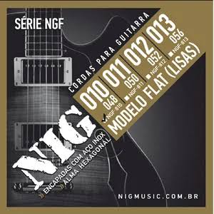 Enc Nig Guitarra ,010 NGF-810 Flat Lisas Alma Hexagonal ,010 - ,048