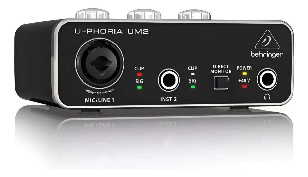 Interface Behringer U-Phoria UM2 Placa de Audio