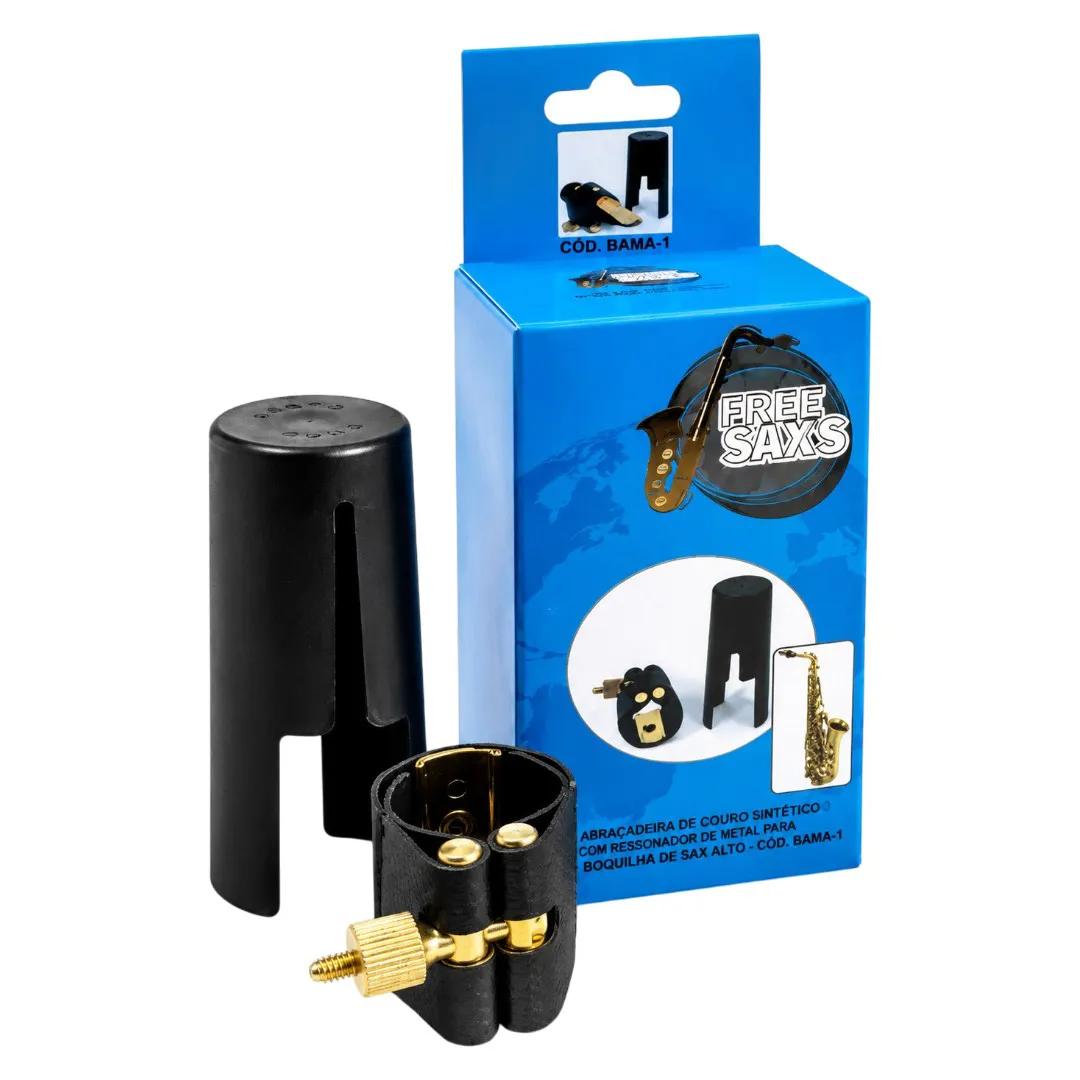 Abraçadeira Free Sax Alto Sax C/Ressonador Para Boquilha Massa