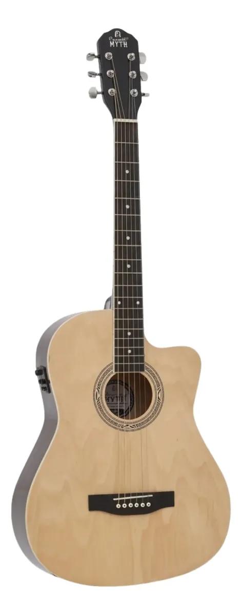 Violao Myth Aço MT39sce Eletrico Natural Dark Brown Cutway Eq