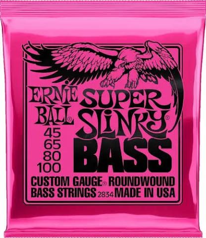 Enc Ernie Ball Baixo ,045 4-Cordas Super Slinky PO2834 ,045 - ,100