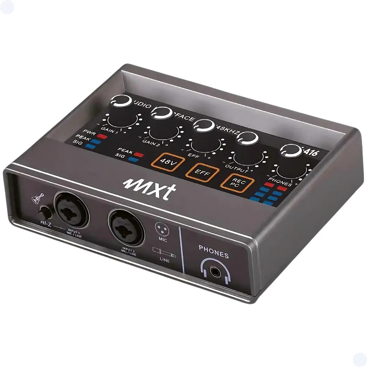 Placa Interface De Gravacaoo De Audio Mxa16, Pc eamp; Mobile Com Monitoramento