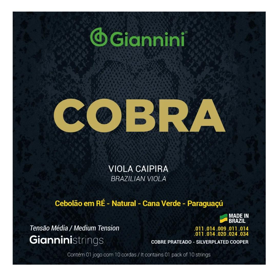 Enc Giannini Viola Aço GESVNM Cobra Cebolão em Ré Tensão Média
