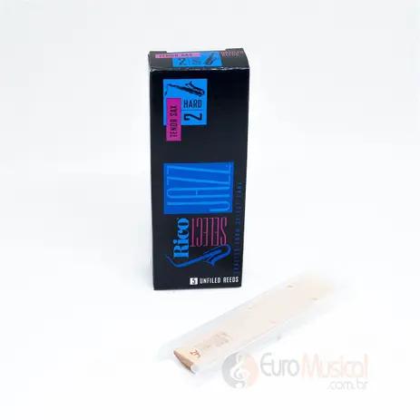 Palheta Sax Tenor Rico Select Jazz 2 Hard und