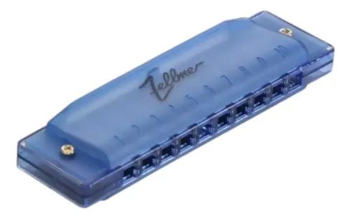 Harmonica Zellmer ("C"Dó) ABS Azul 10 Furos 20 Vozes