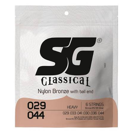 Enc SG Violão Nylon Bronze 65/35 C/Bolinha Tensao Pesada ,029 ,044