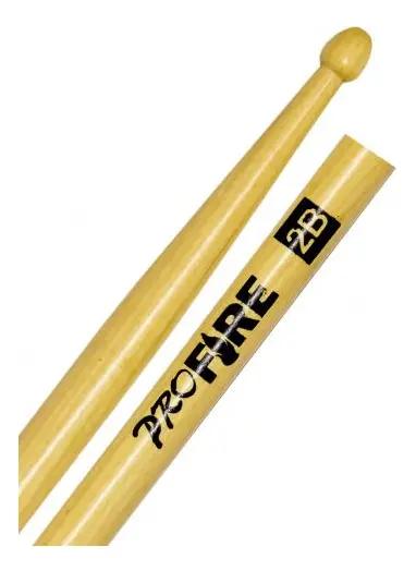 Baqueta Pro Fire 2B American Hickory Ponta de Madeira 195