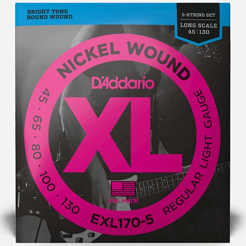 Enc D'Addario Baixo ,045 EXL170-5 5-Cordas Regular Light Long Scale 45 - 130
