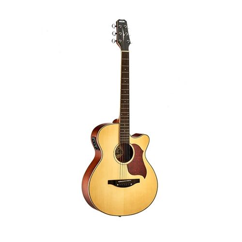 Violão Malibu Aço Everest Artistico Natural Satin