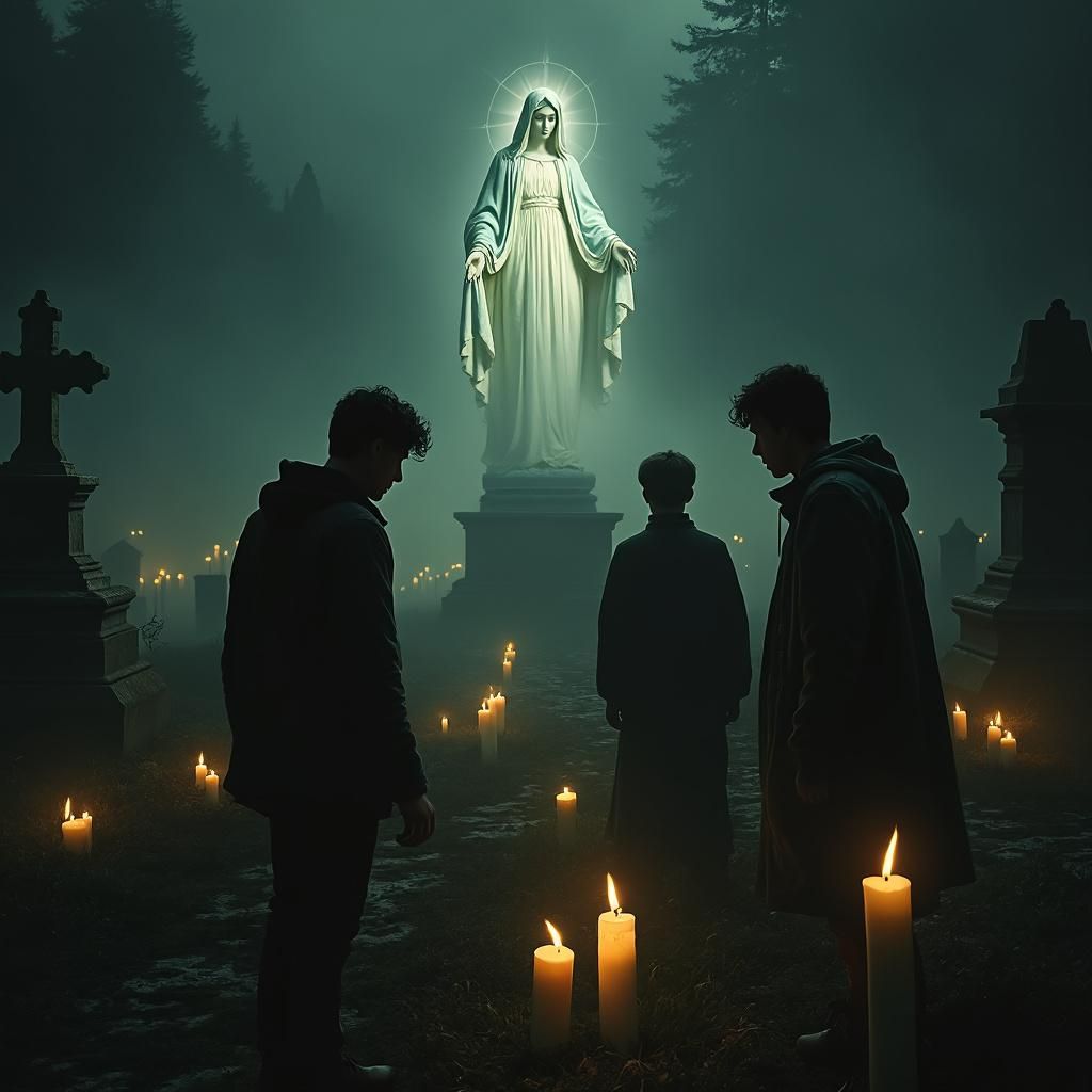 Portada de La Virgen del Cementerio
