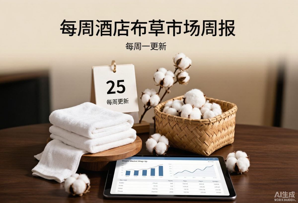 Weekly Hotel Linen Market Wrap August 9: Cotton Rebounds, Yarn Flat, Harvest Looms