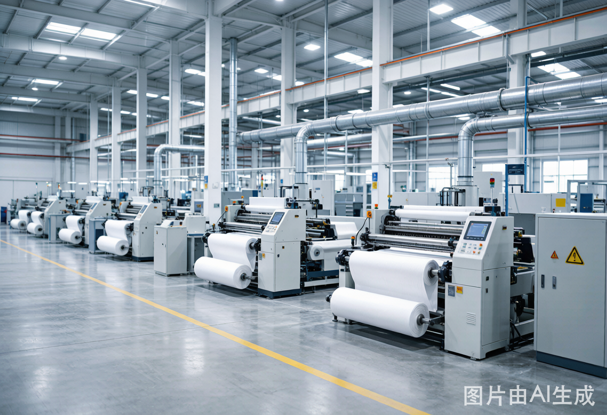 Modern Chinese textile industrial facility