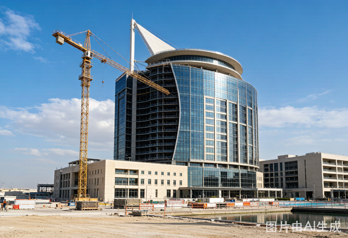 Middle East hotel construction site