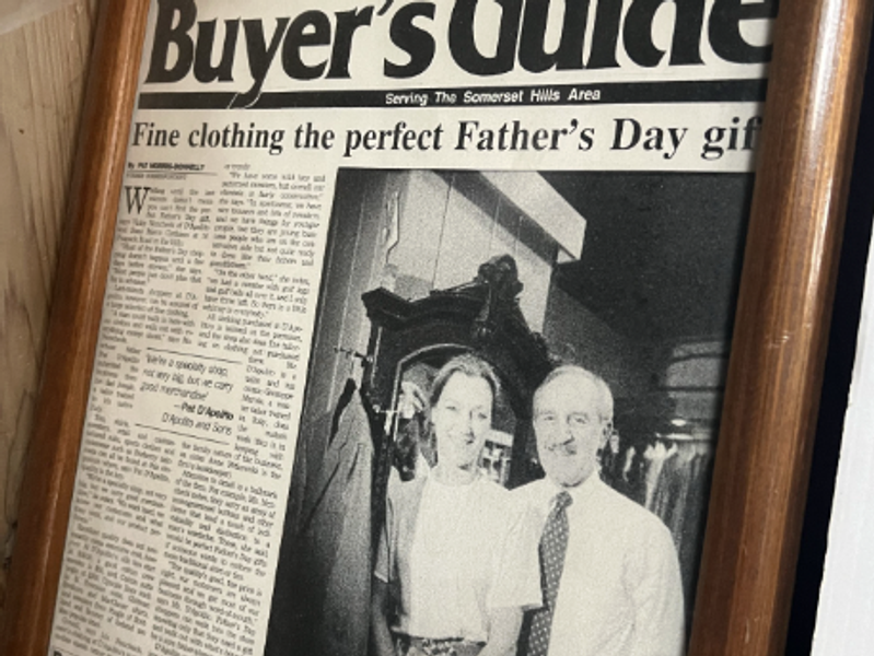 Joseph D'Apolito & Son Men's Clothier | Magazine Article