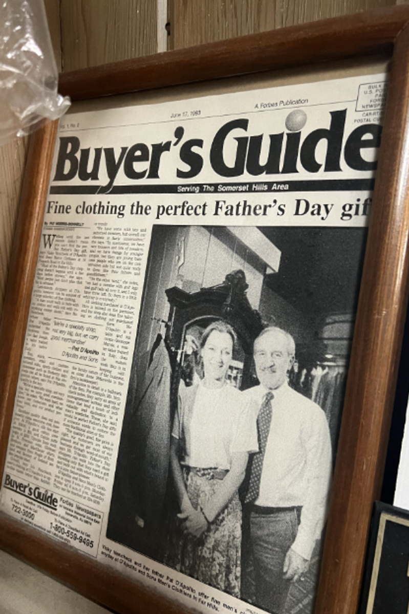 Joseph D'Apolito & Son Men's Clothier | Magazine Article