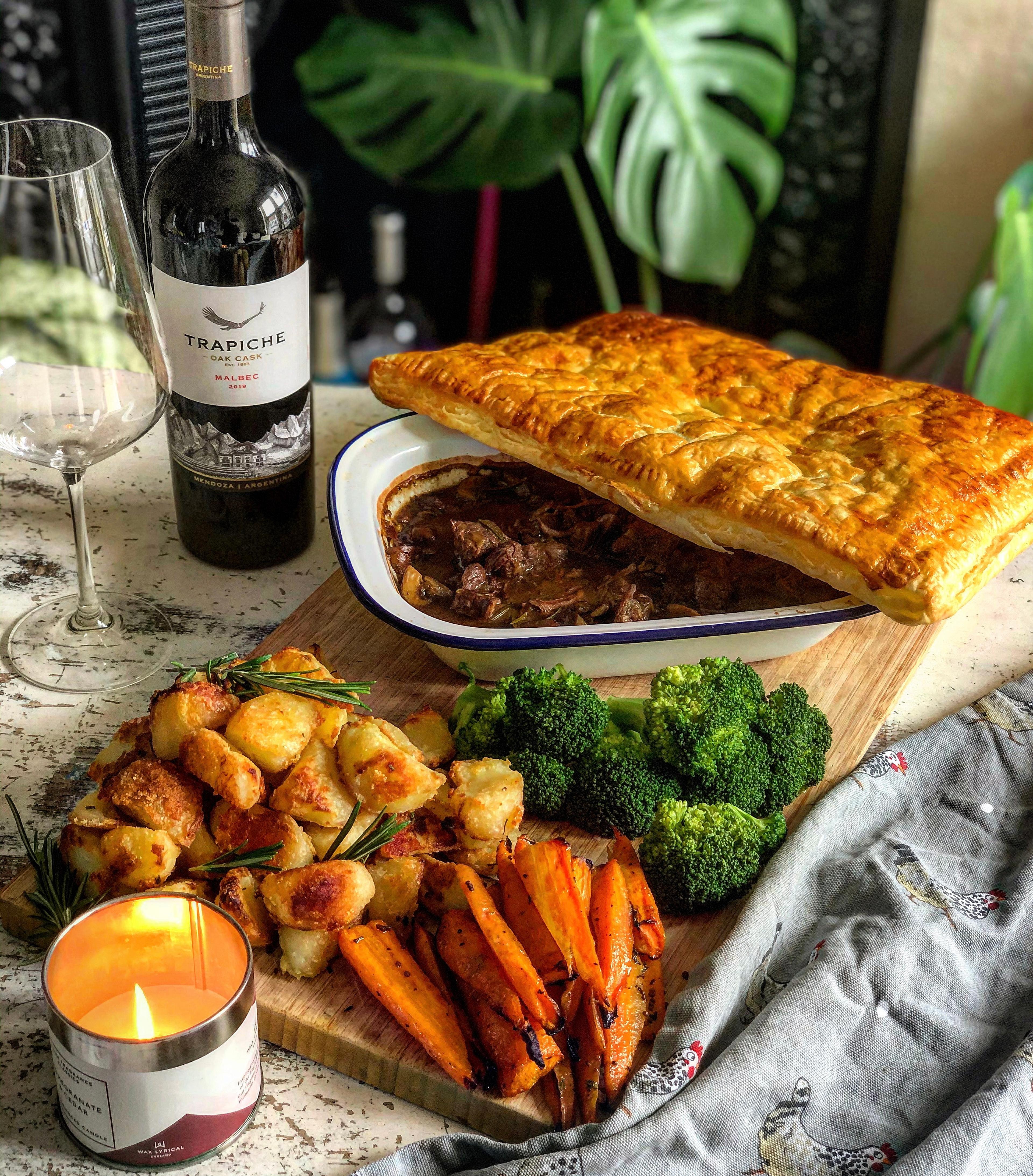 Steak, Mushroom, and Ale Pie