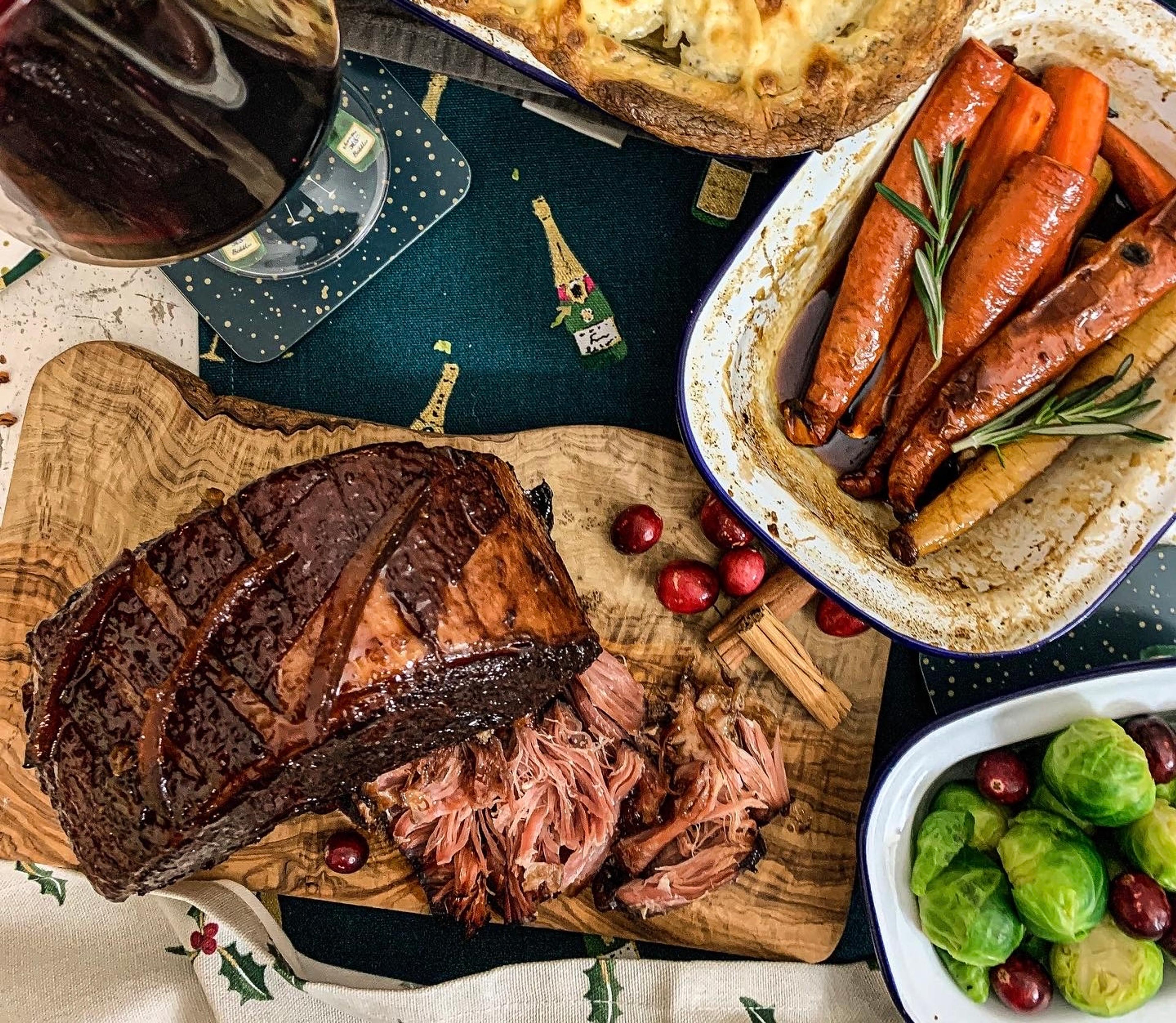 Mulled Wine Glazed Gammon