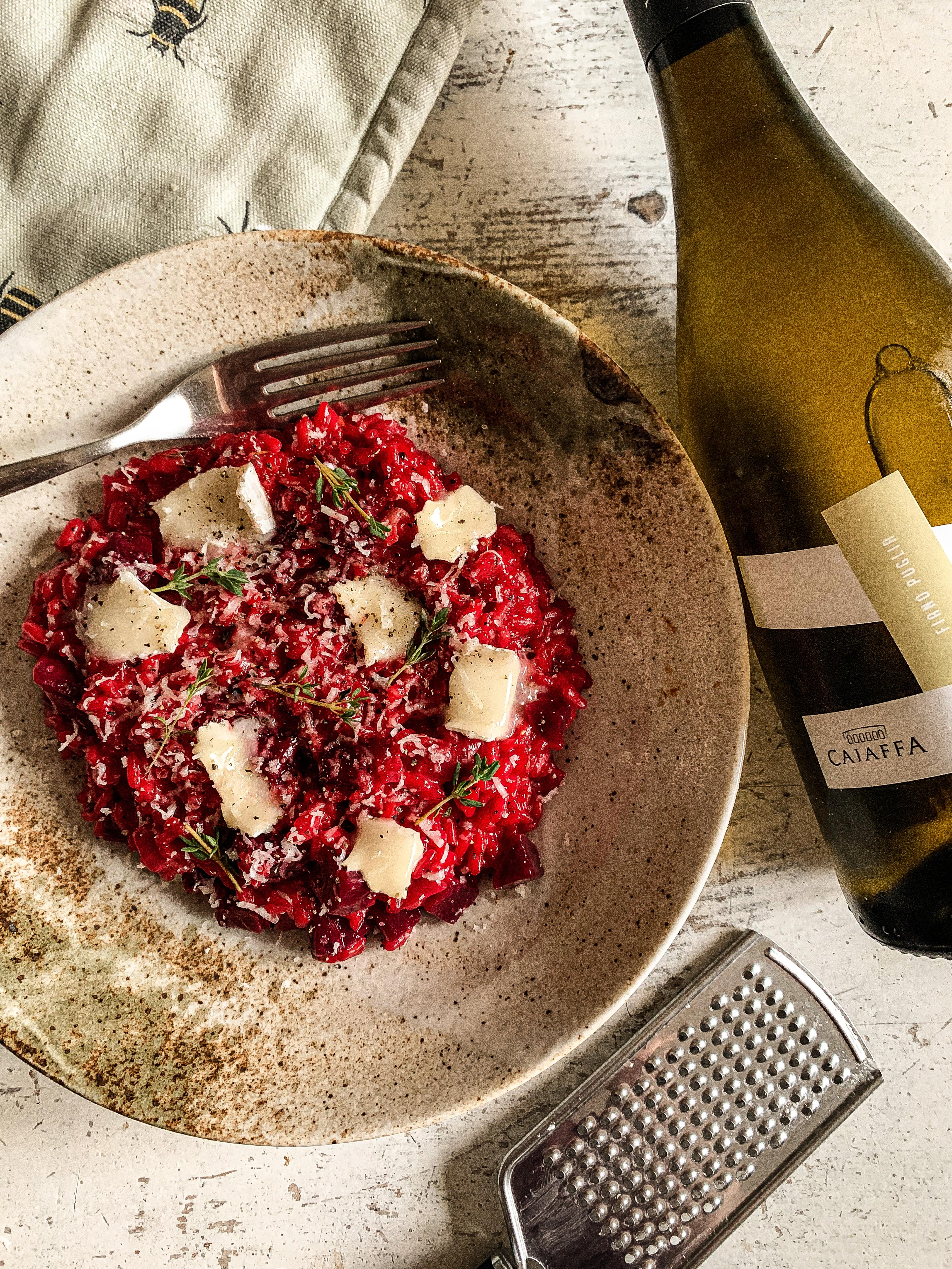 Beetroot and Goats Cheese Risotto