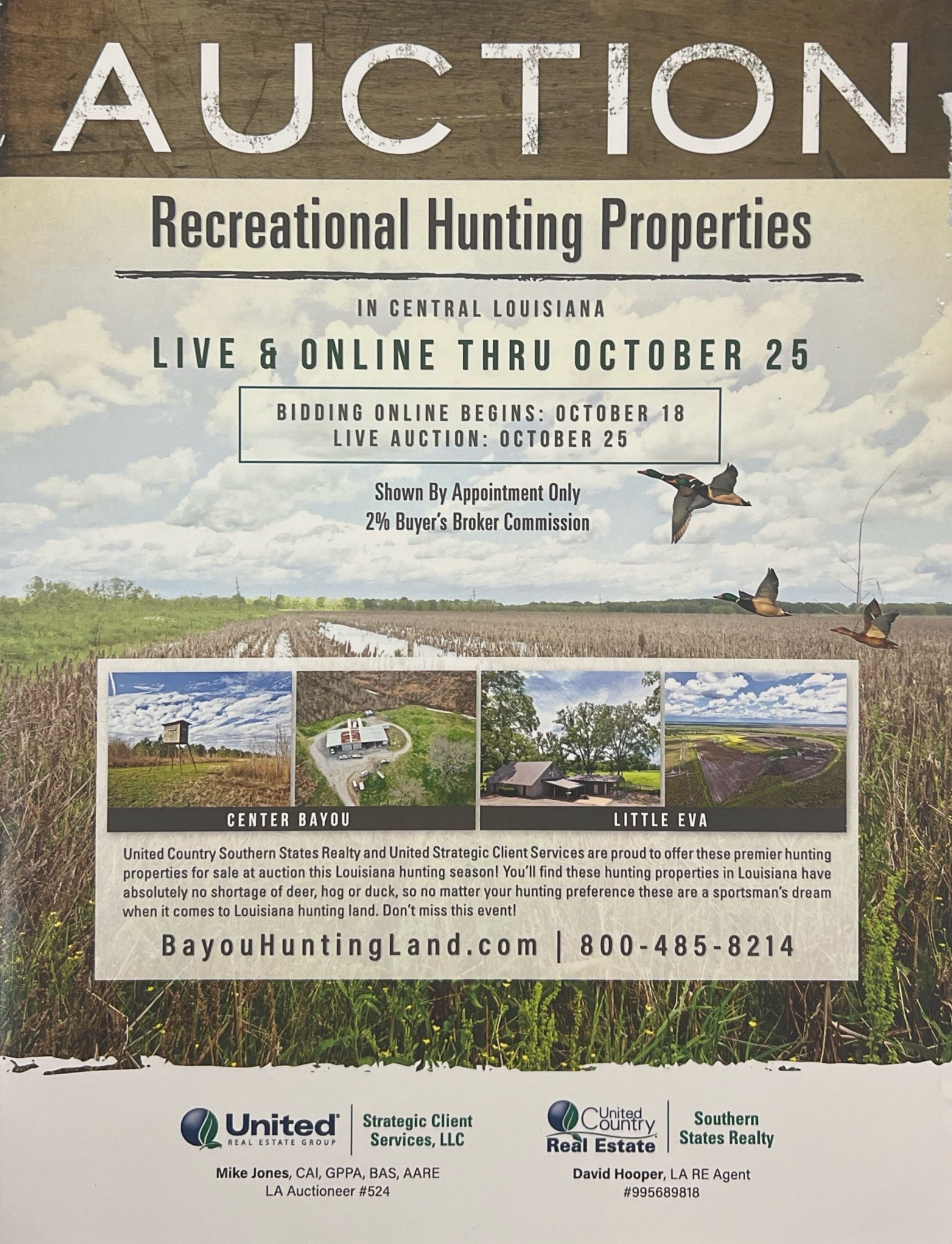 Recreational Hunting Properties Central Louisiana