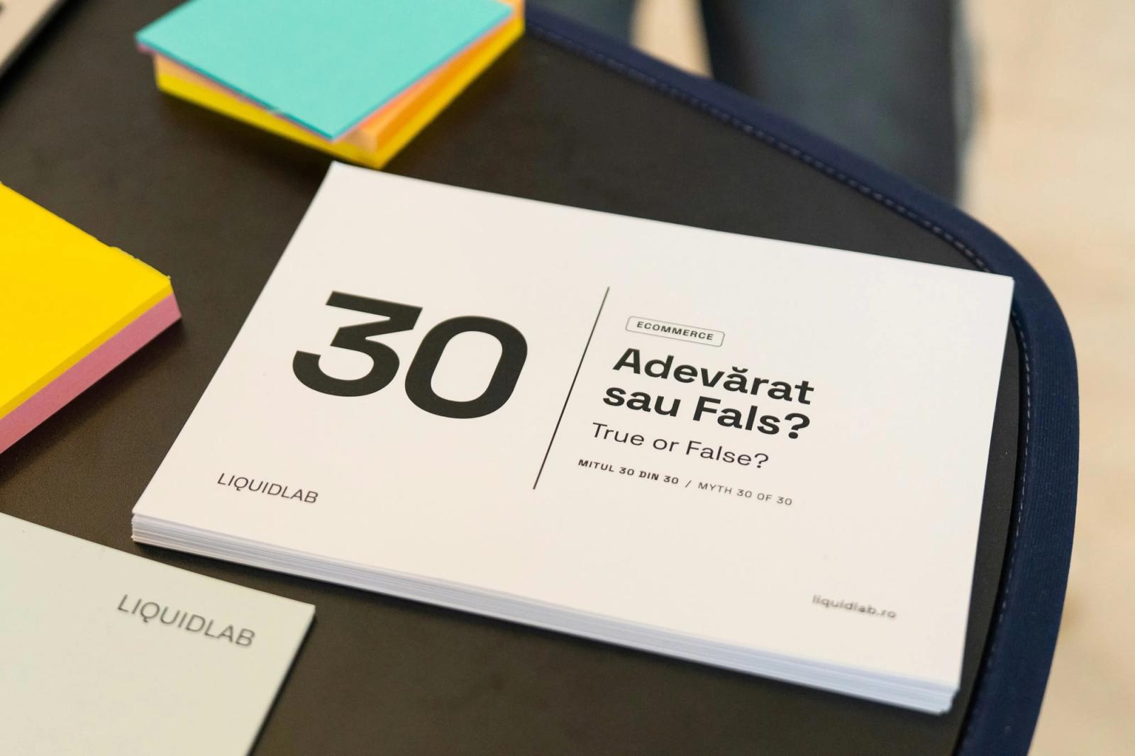 The box of 30 True or False? cards at the LIQUIDLAB stand at GPeC SUMMIT 2026.