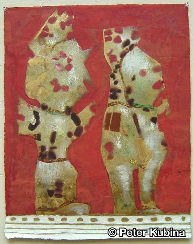 Two Textured Figures