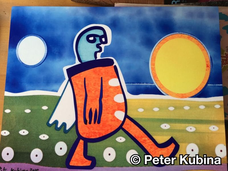 Orange Caped Walker