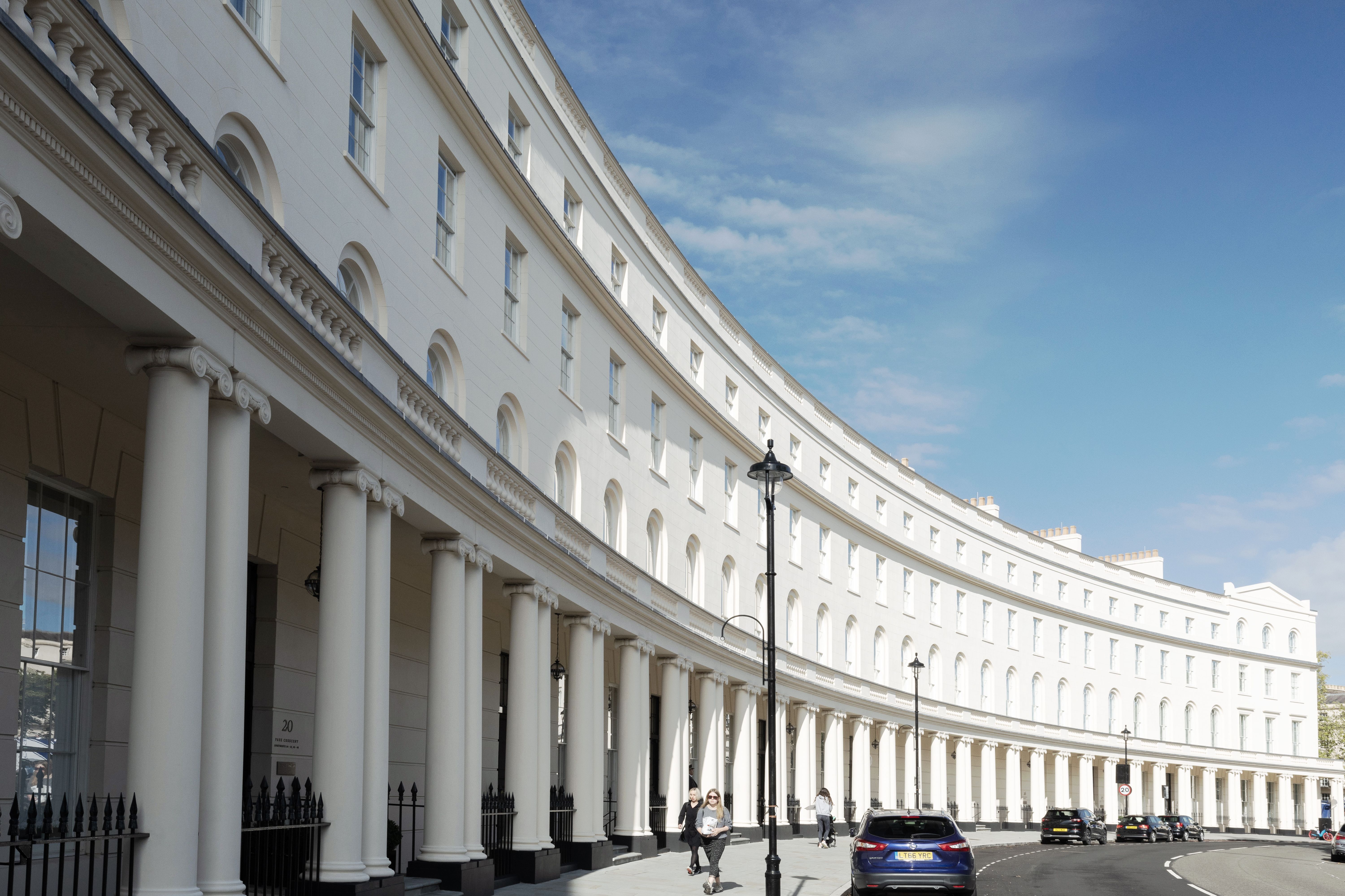 View of Regent's Crecent restrained facade