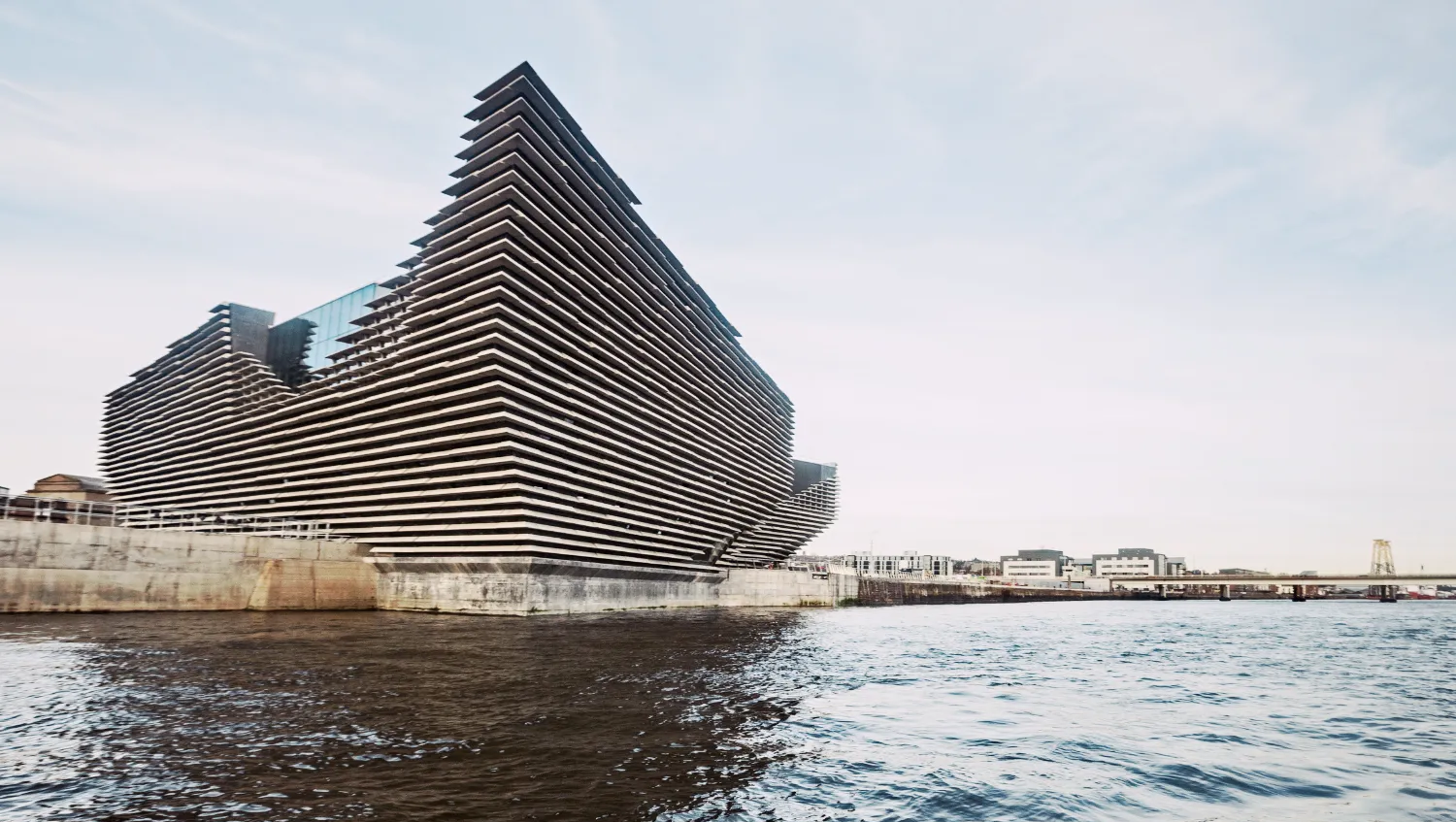 V&A Museum Dundee view from the sea