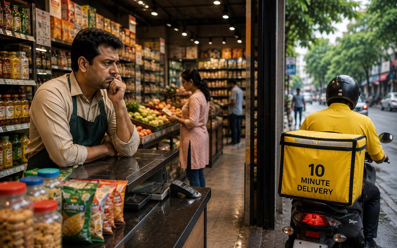 How Grocery Stores in Ahmedabad Are Losing Customers to Quick Commerce (And How to Get Them Back)