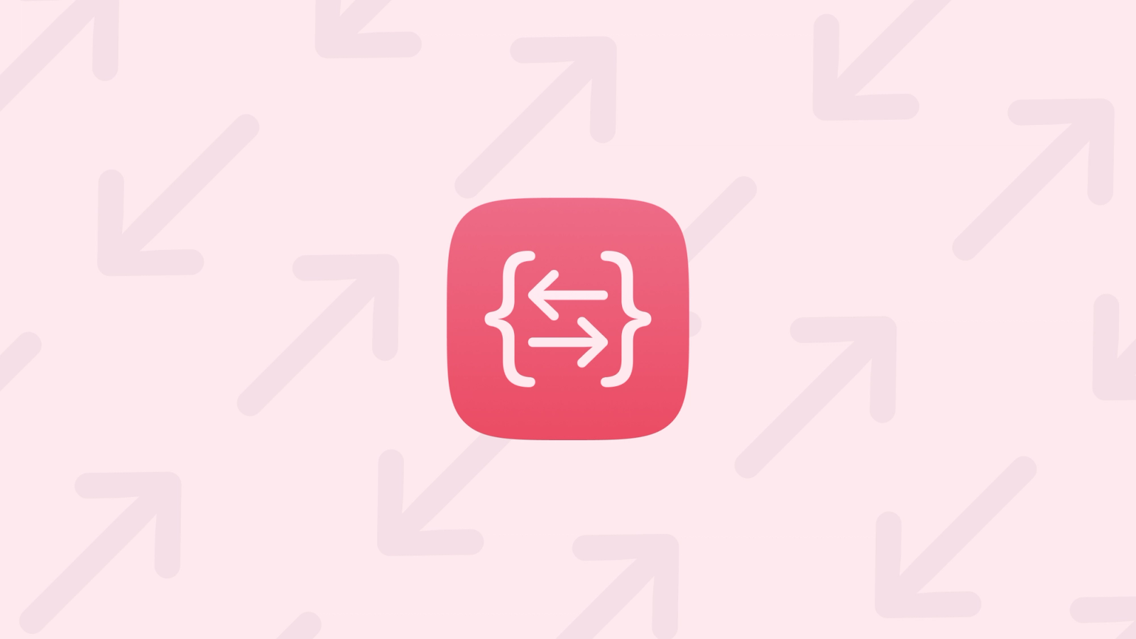 A logo for the ObservableConverter plugin with arrows inside braces on a pink app icon.