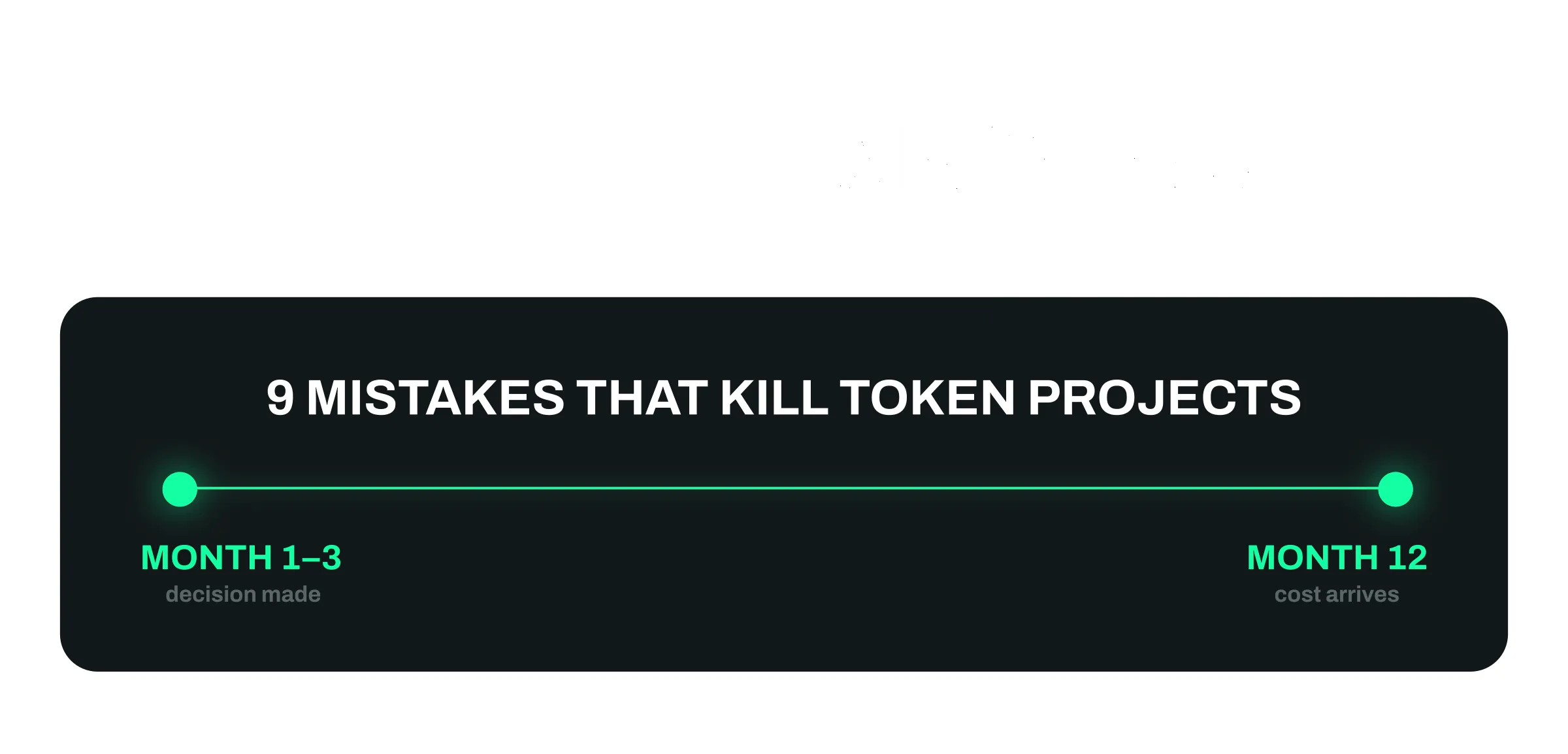Nine mistakes that kill token projects, from the first commit to the first unlock