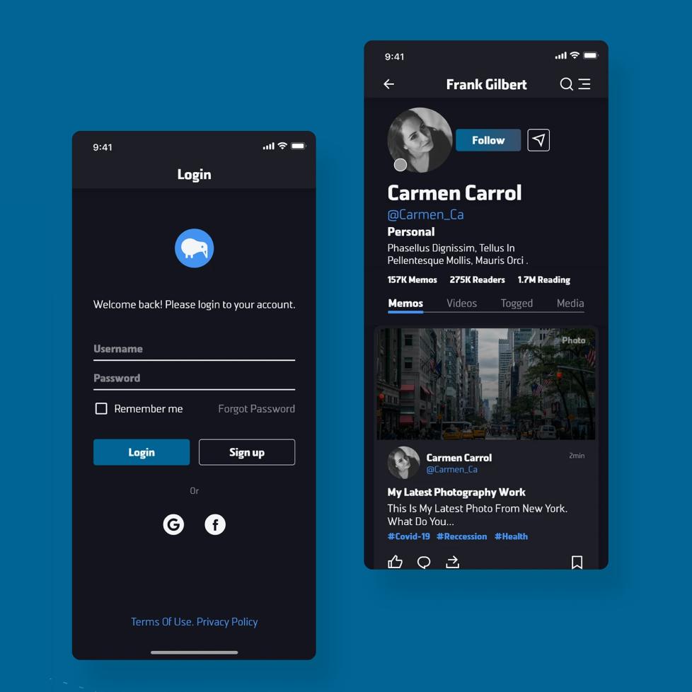 QuickNews interface design, screen 6