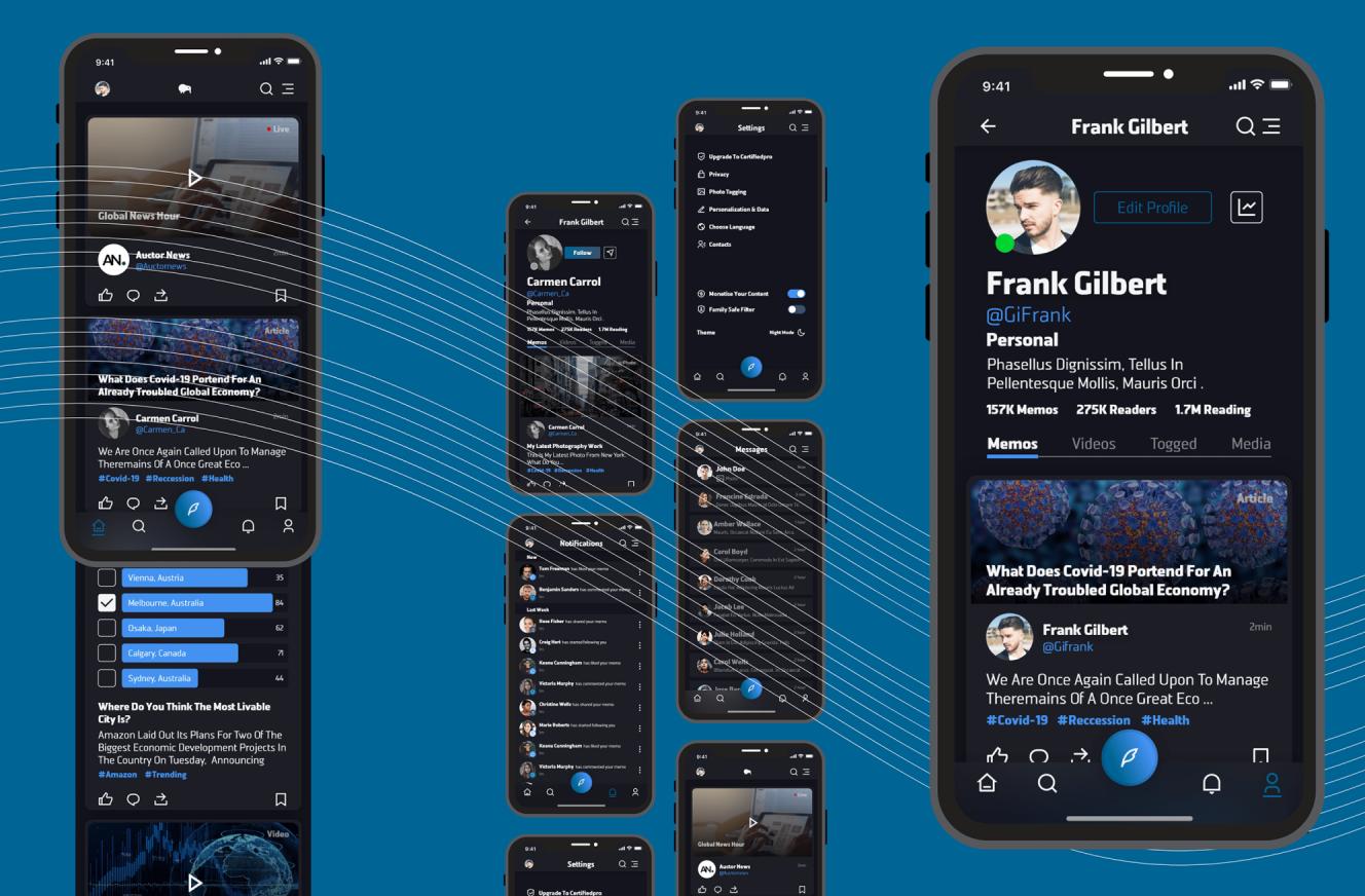 QuickNews interface design, screen 4