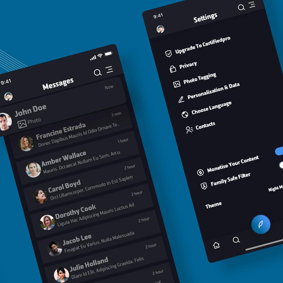 QuickNews interface design, screen 2