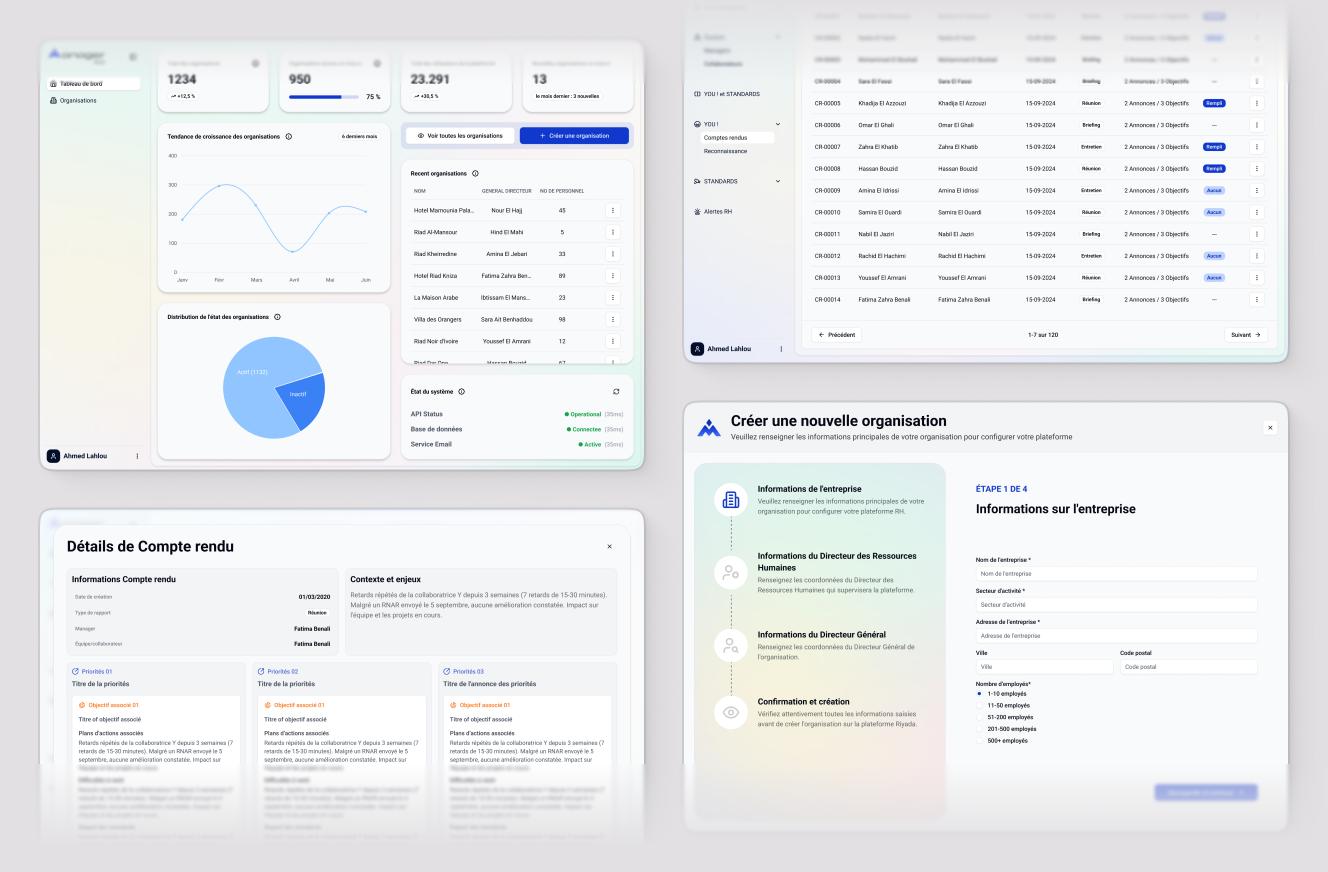 ManagerApp operational dashboard for hotel teams.