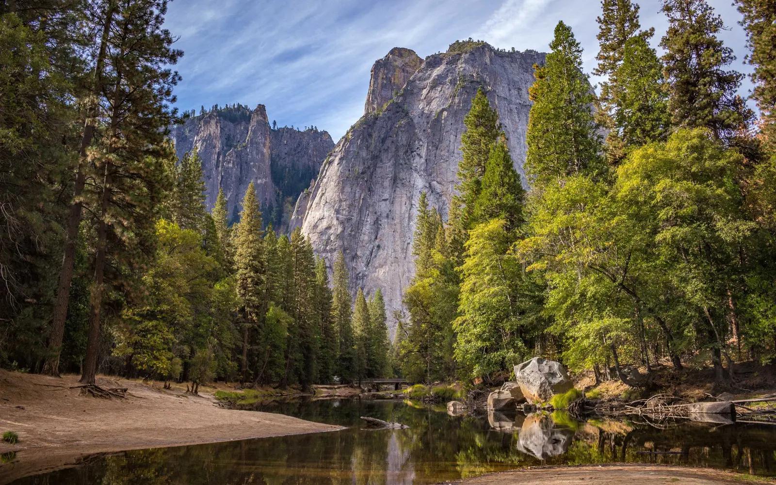 Placeholder: a valley with a river