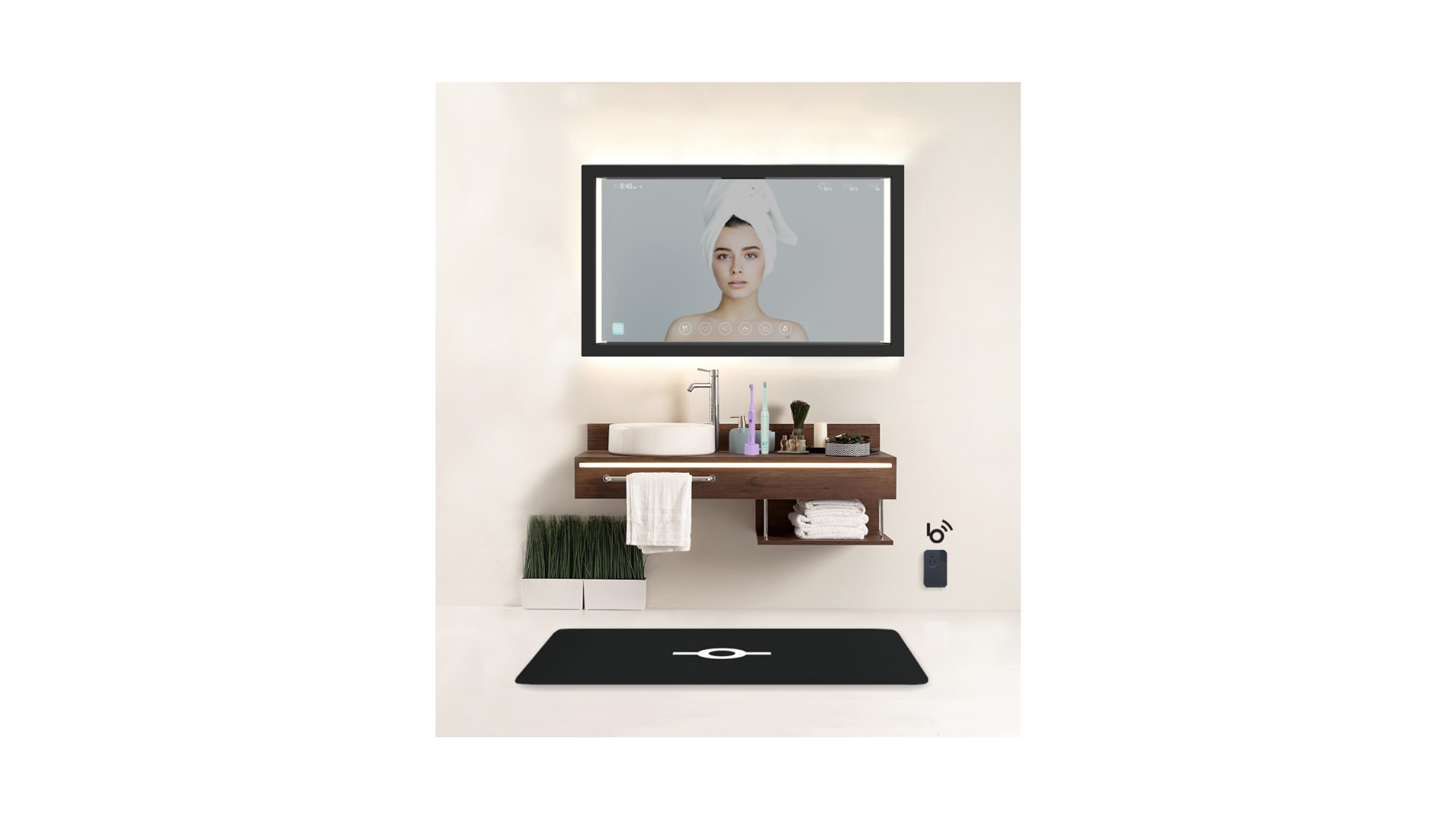 Baracoda's connected bathroom