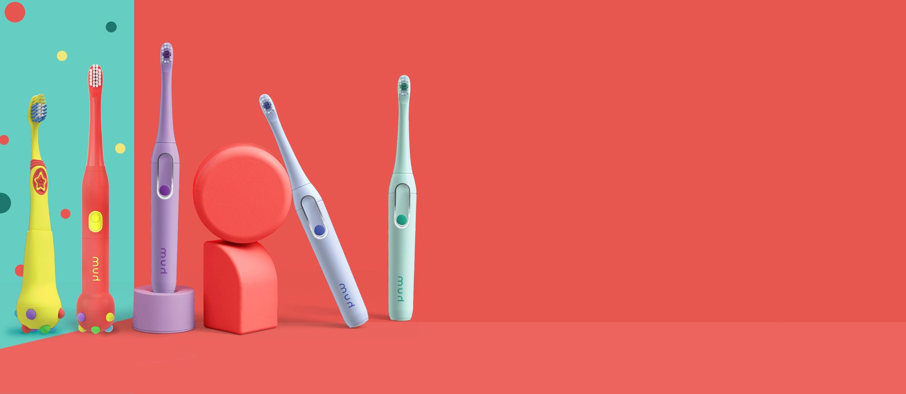 Hum toothbrushes in different colors 