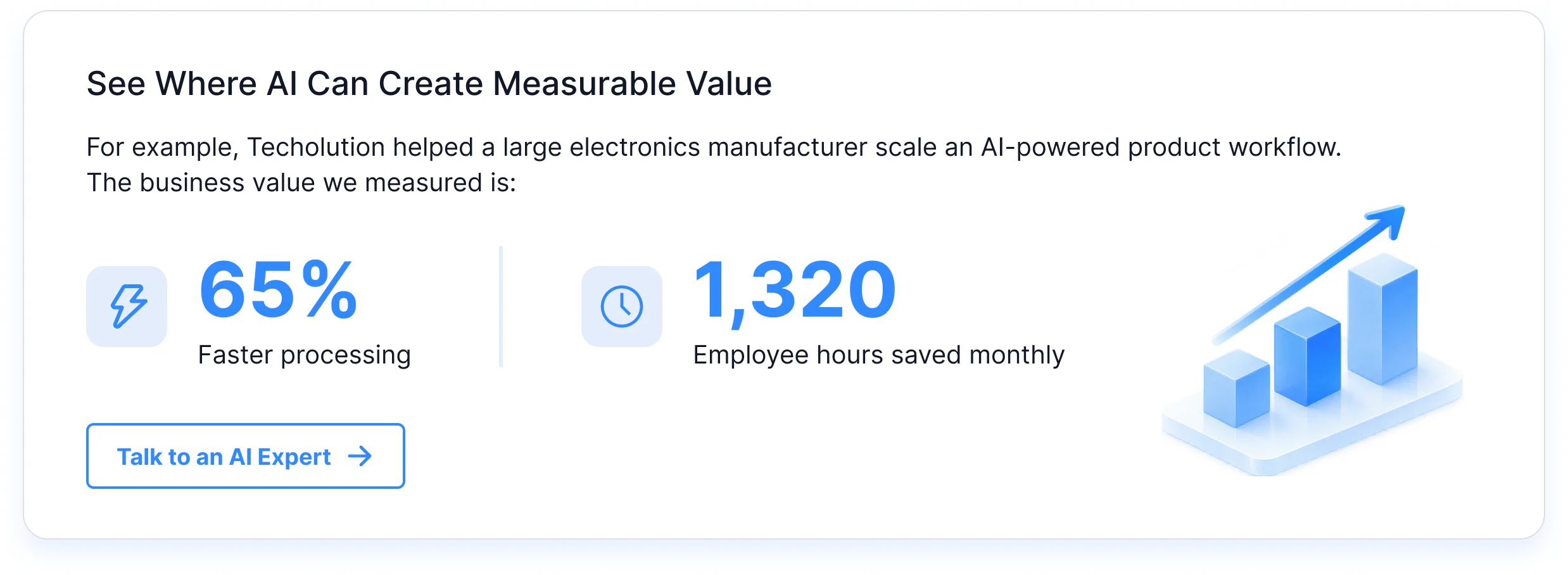See where AI can create measurable value