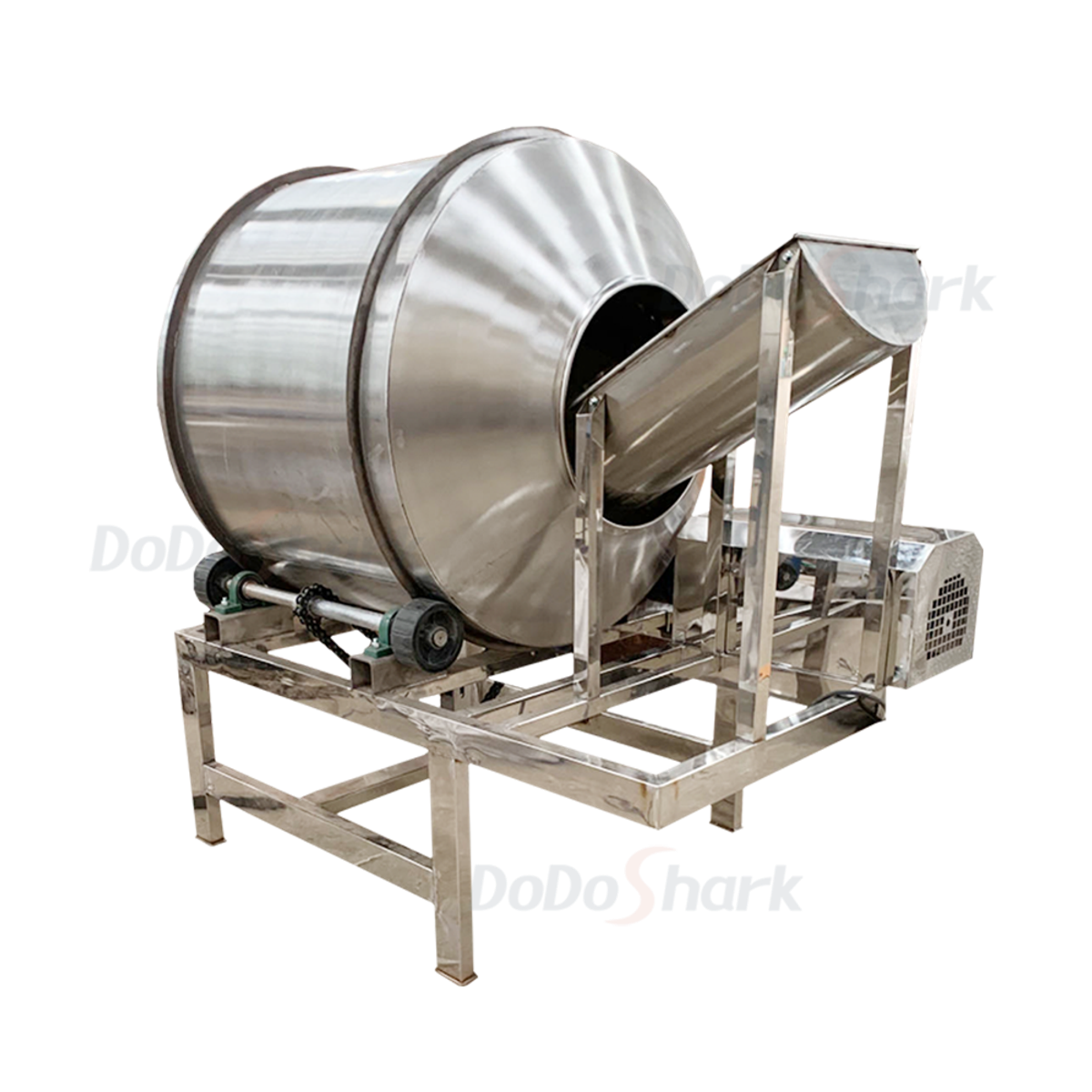 DoDoShark/Large Stainless Steel Drum Mixer /300 litres - Stainless steel frame