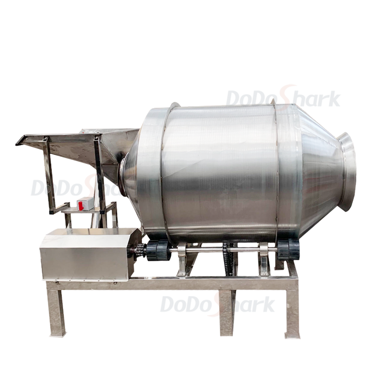 DoDoShark/Large Stainless Steel Drum Mixer /500 litres - Stainless steel frame