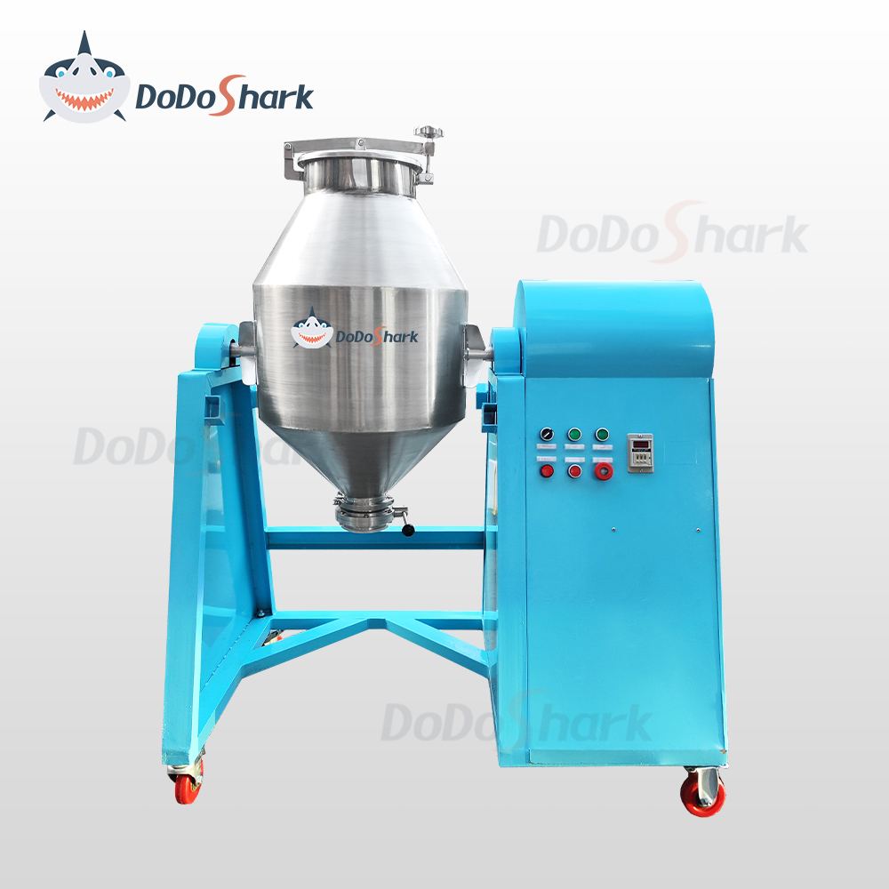 DoDoShark/Double Cone Drum Mixer /A rotary container mixing device consisting of a 201/304/316 stainless steel tank